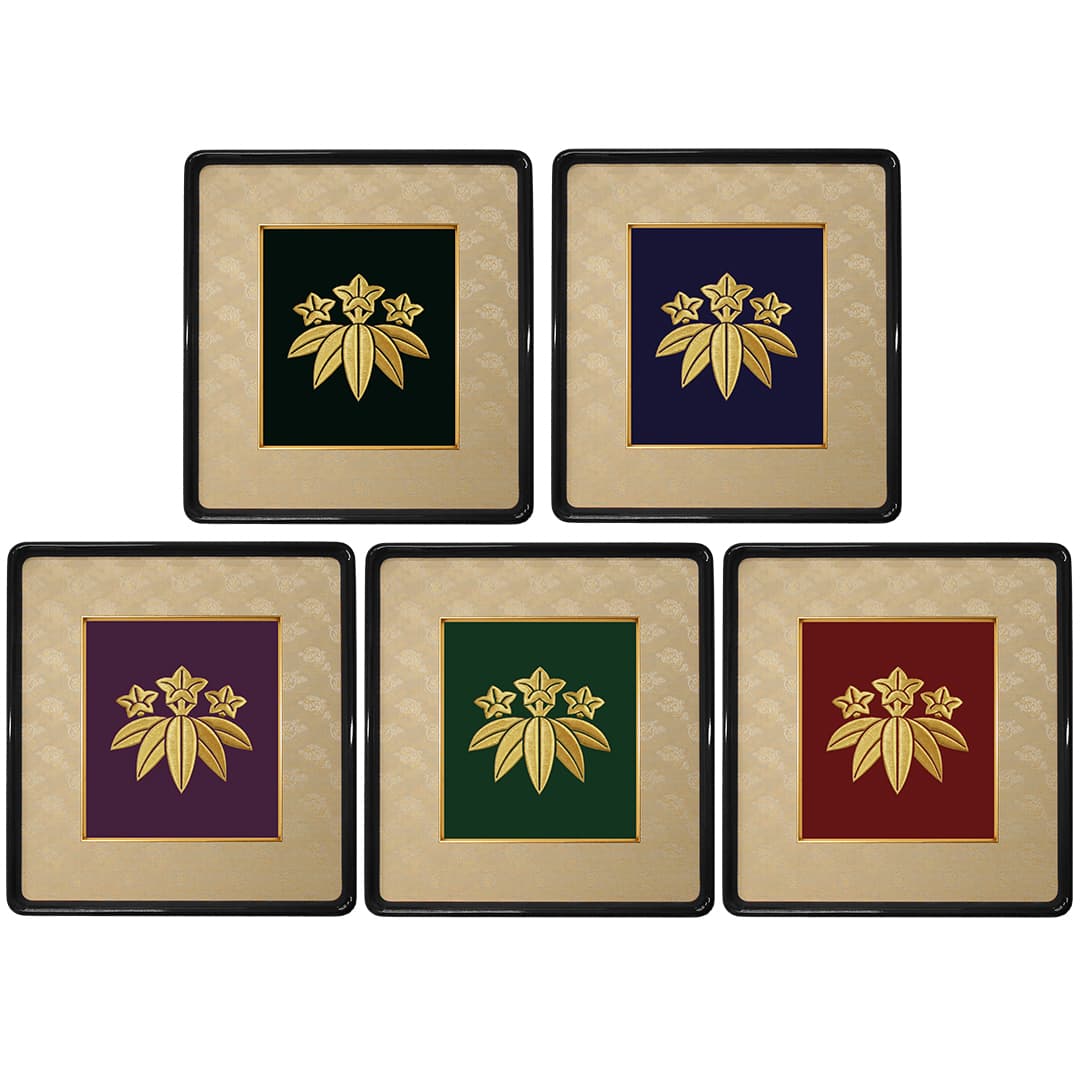 家紋刺繍額 -寿-