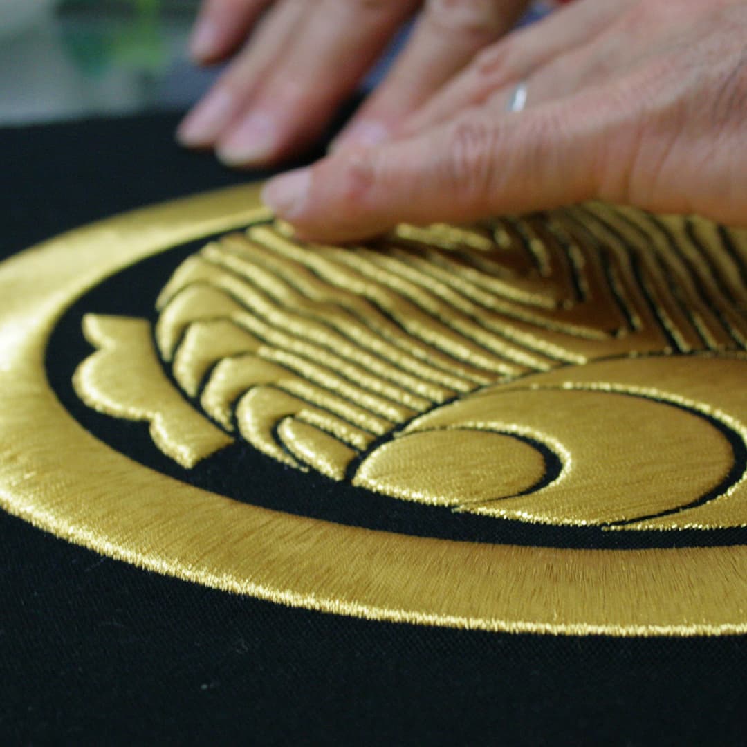 家紋刺繍額 -寿-