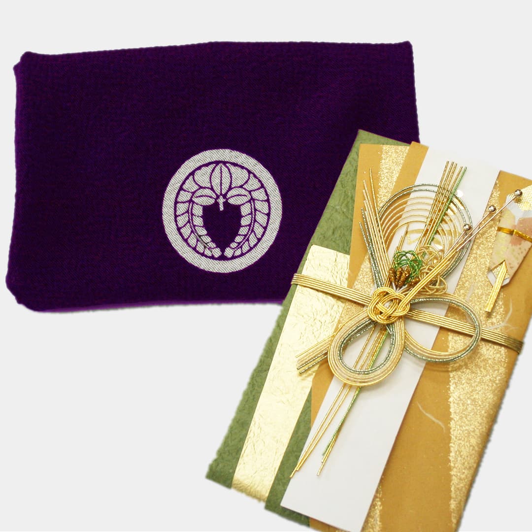 丹後ちりめん-紋伏せ-(袱紗・風呂敷)