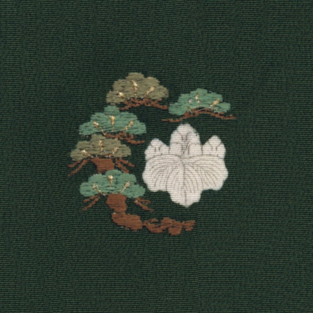正絹　着物　おしゃれ紋入り お洒落紋-染め抜き紋入り着物用- │家紋刺繍額 着物刺繍のこと