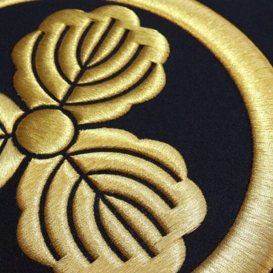 福　家紋刺繡額