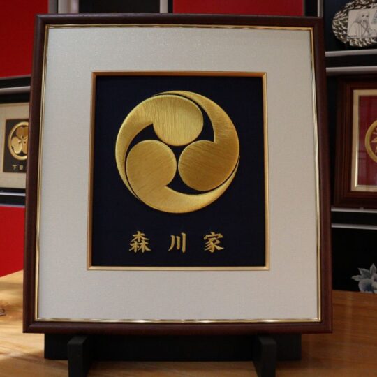 福　家紋刺繍額
