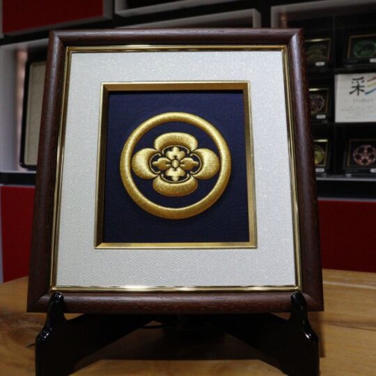 祥　家紋刺繍額