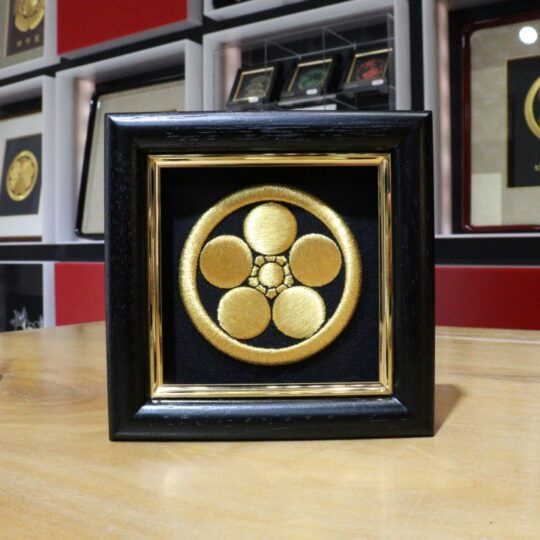 彩華　家紋刺繍額